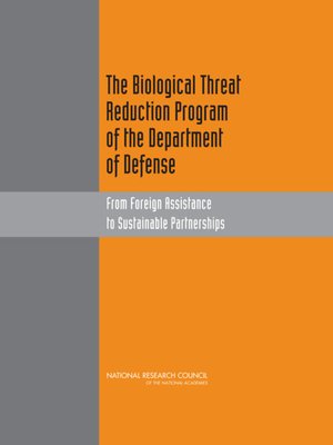 cover image of The Biological Threat Reduction Program of the Department of Defense